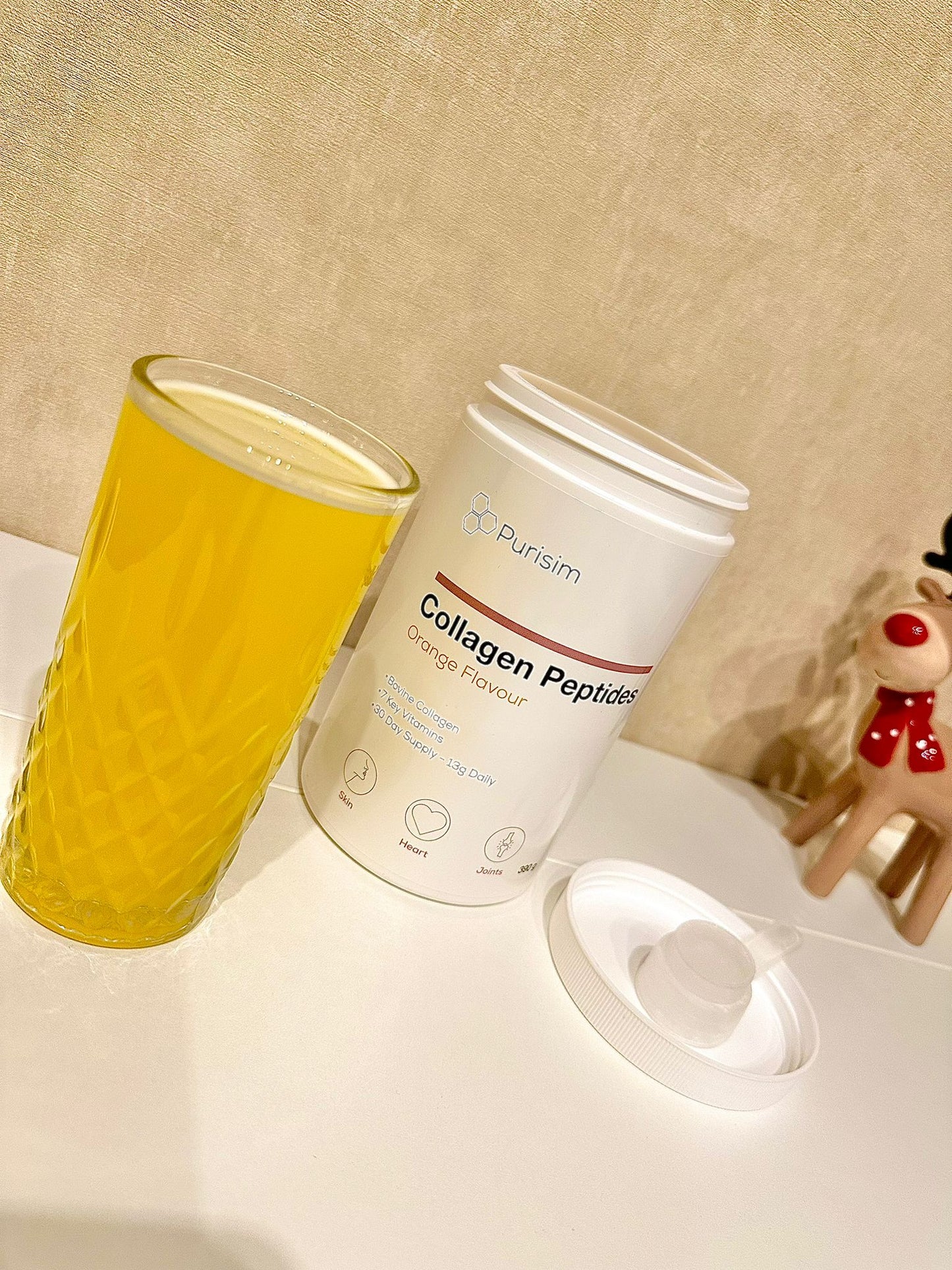 Purisim kolagēna peptīdi ar apelsīnu garšu